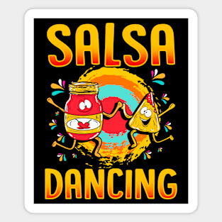 Funny Salsa Dancing Gift For Foodie Magnet